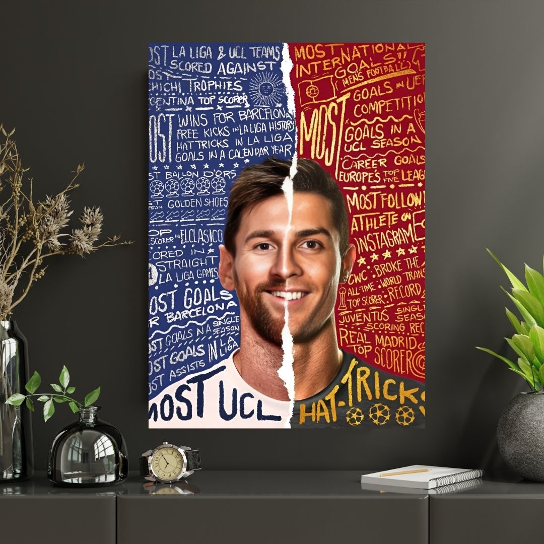 MESSIxRONALDO |#1|Premium Poster