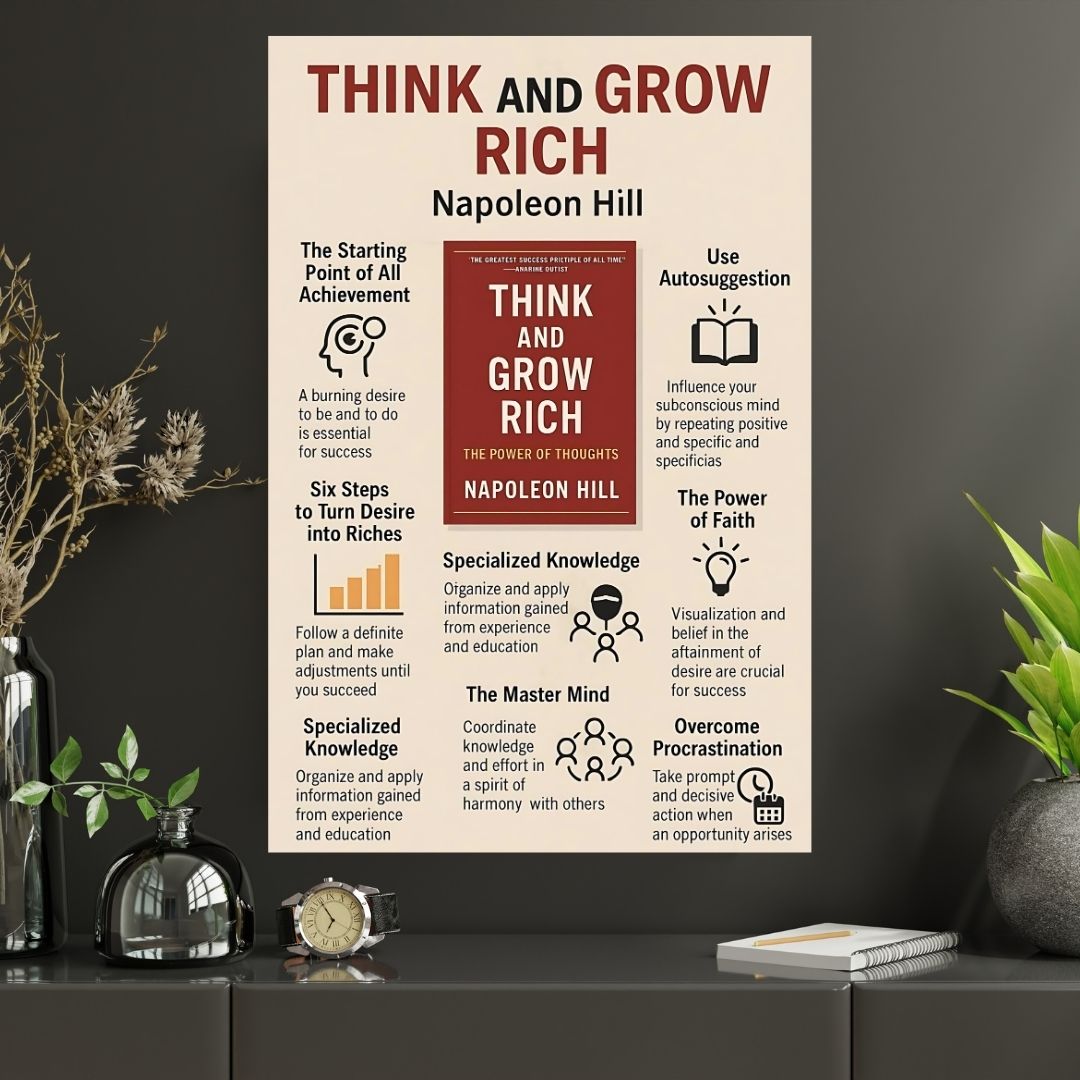 THINK AND GROW RICH |#1| - Premium Poster