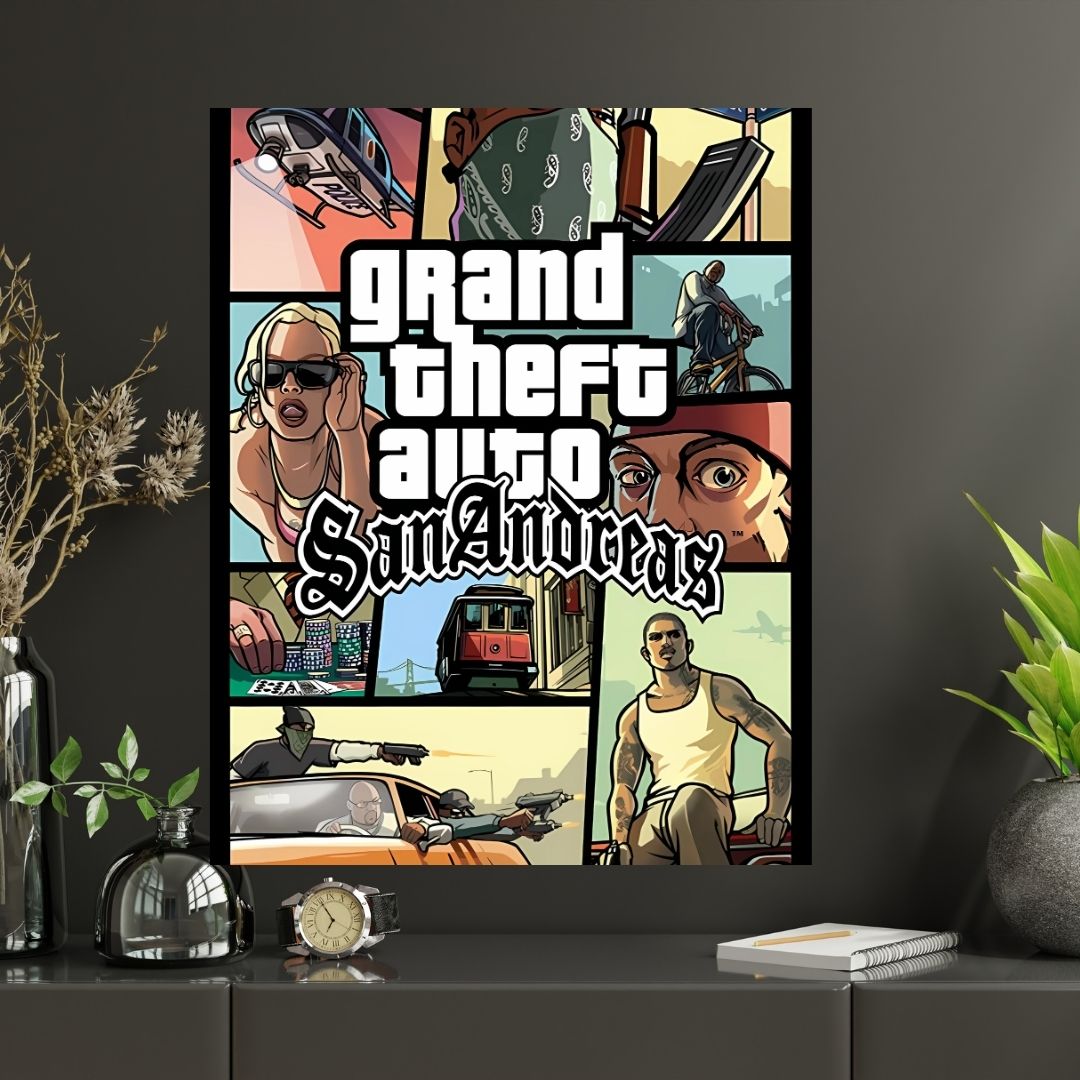 GTA SANANDREAS |#1|Premium Gaming Poster