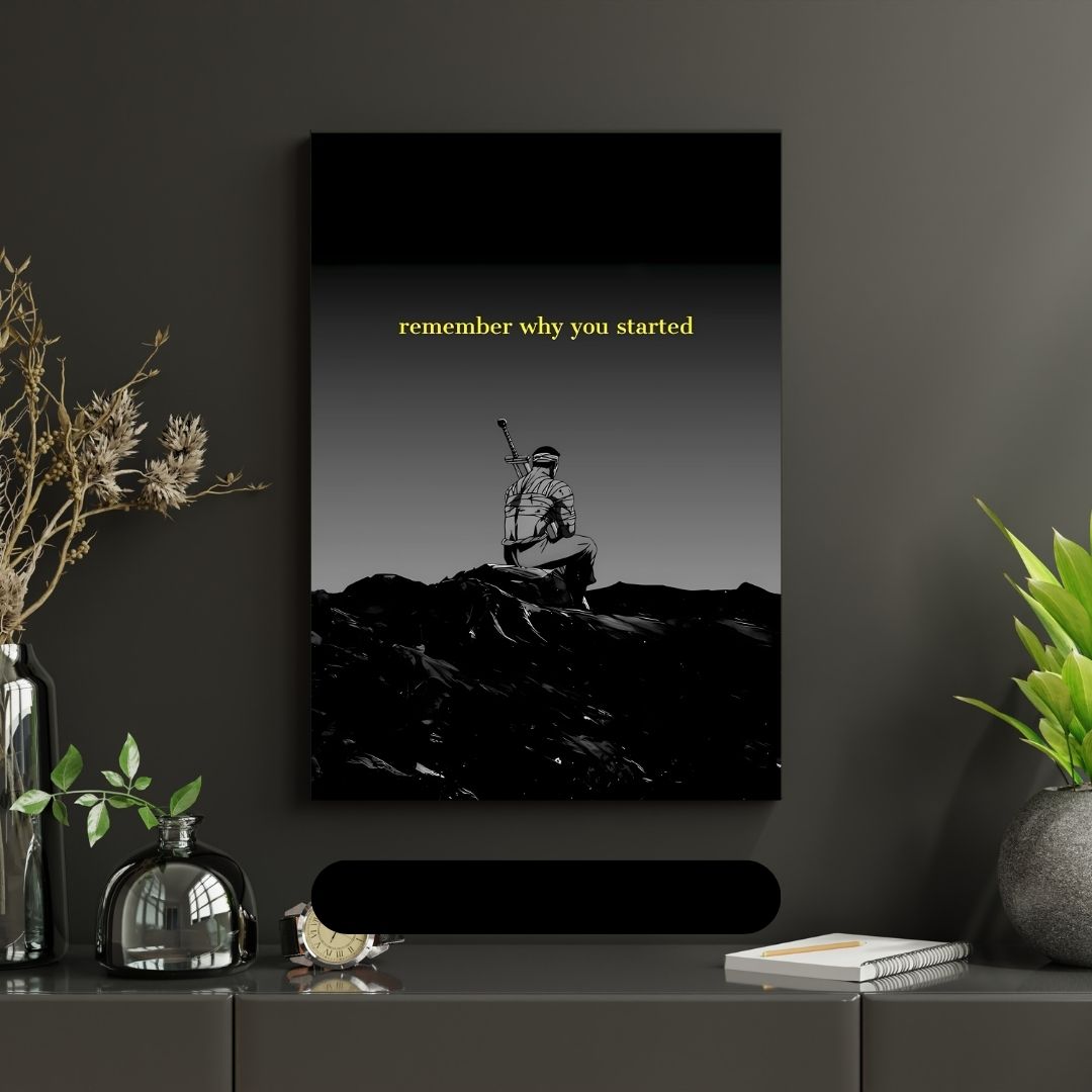 Remember Why You Started!| Premium Aesthetic poster