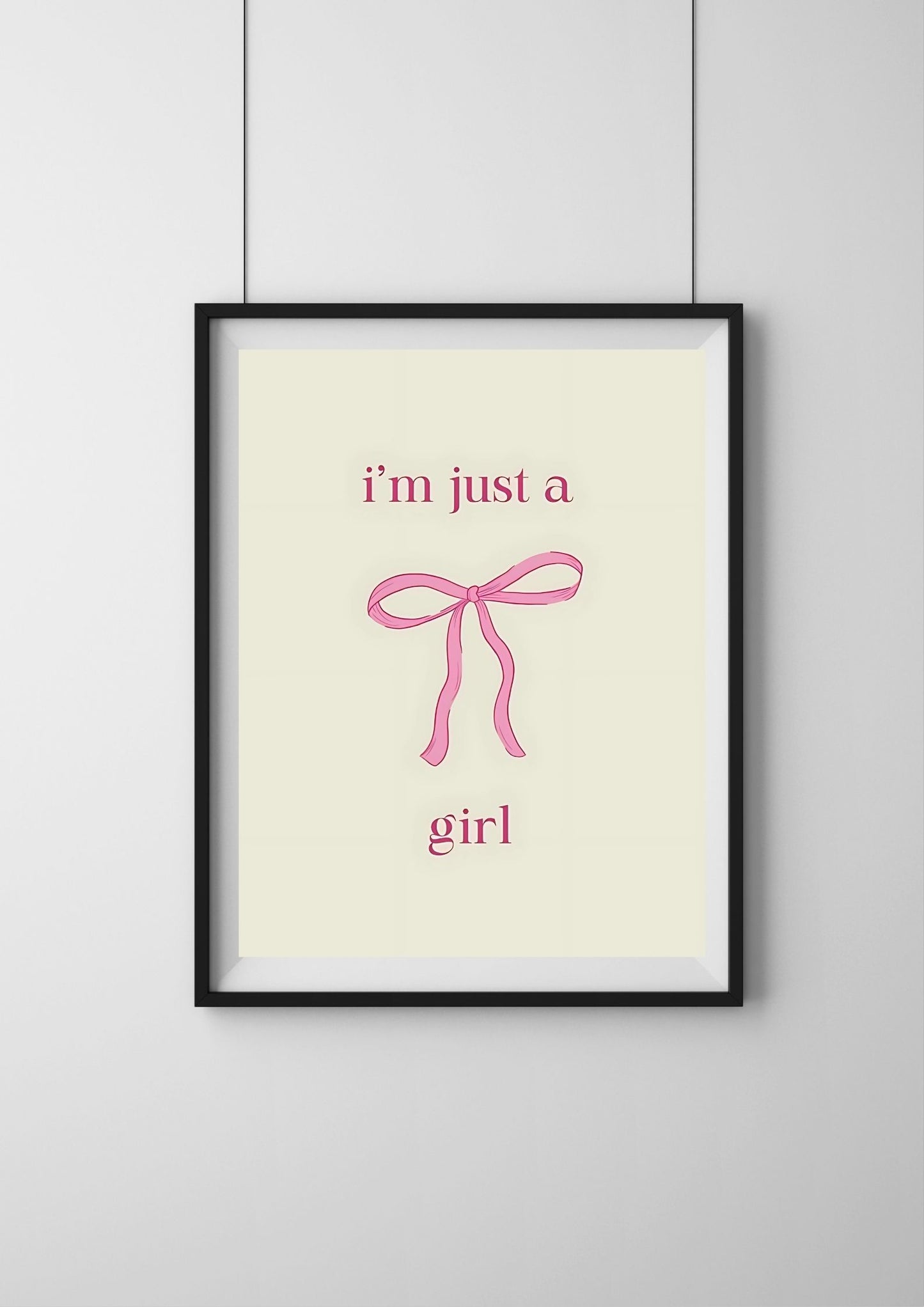 I’m just a girl! |#1| - Premium Poster