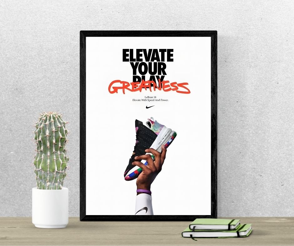 NIKE Elevate Your Play |#3 | - Premium Shoe Poster
