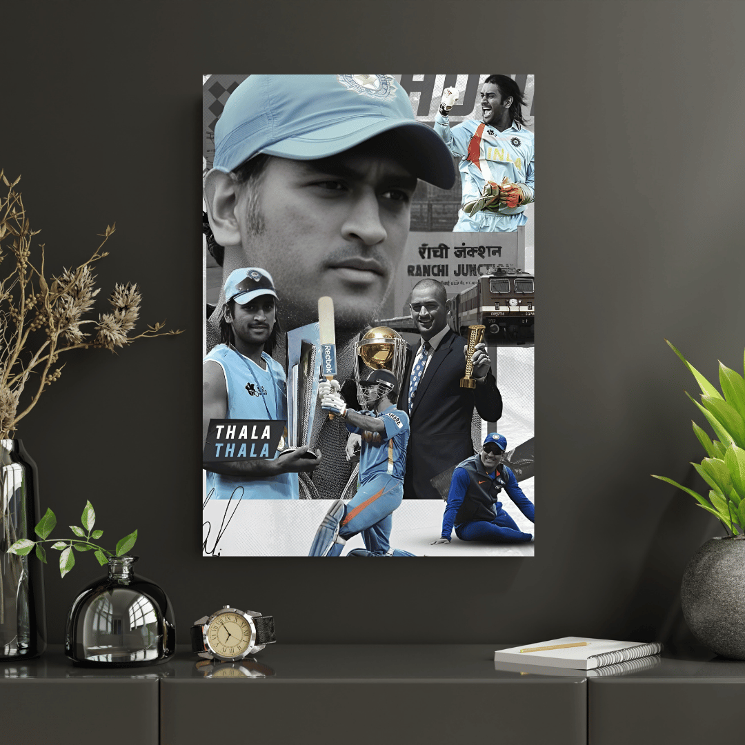 THALA| Premium Poster | #1 | Cricket Legend poster