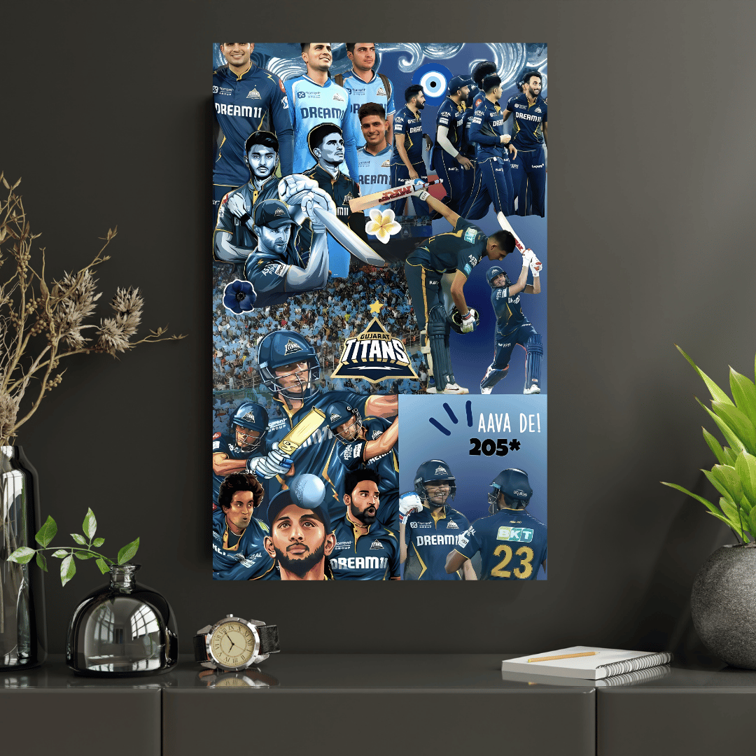 Gujrat Titans| Premium Poster | #1 | Cricket Legend poster