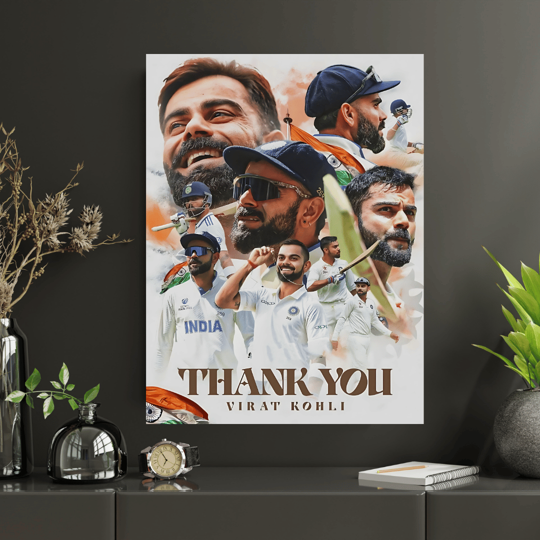 Thank You VK18| Premium Poster | #1 | Cricket Legend poster