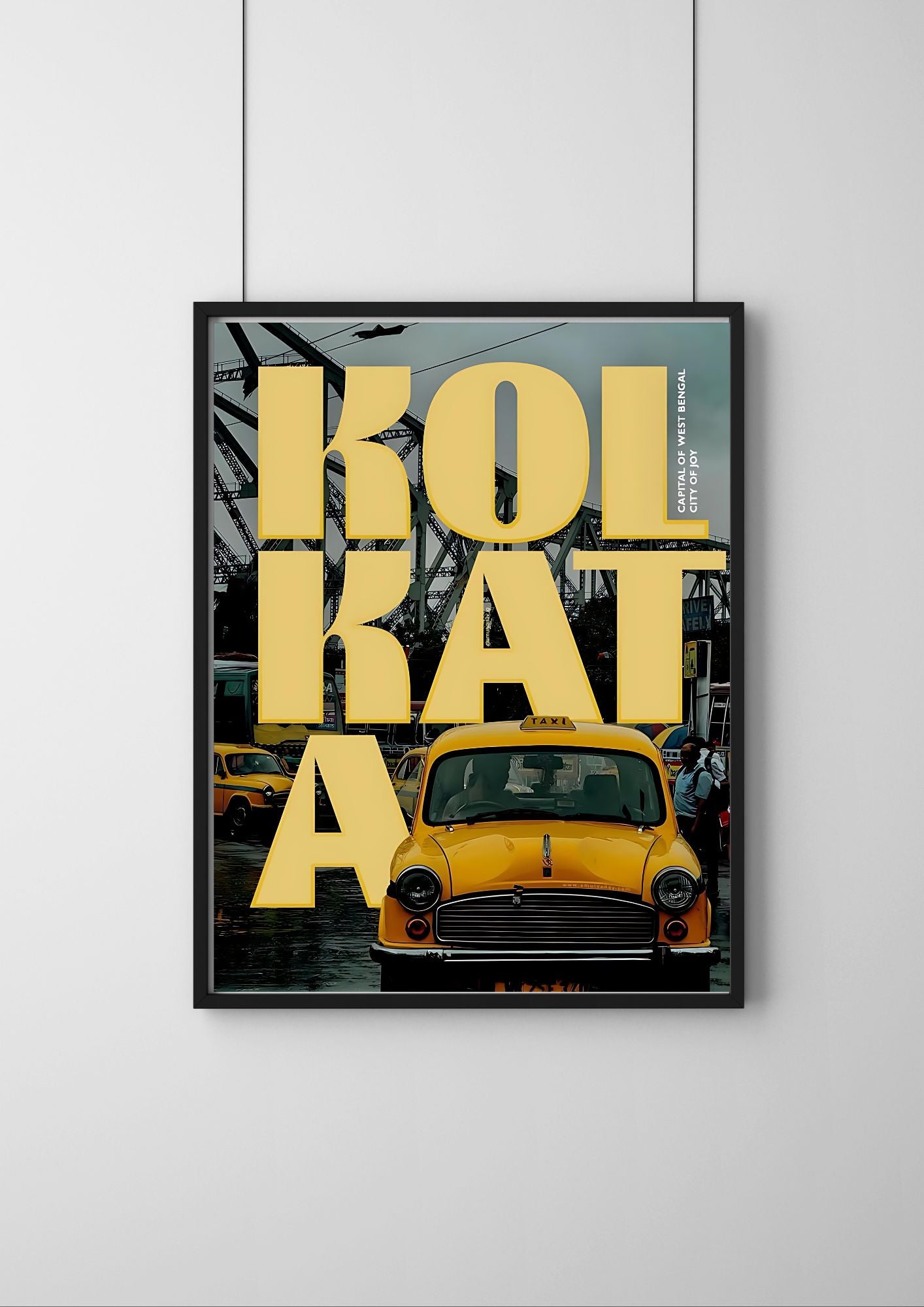 Kolkata Poster |World Travel poster for Vison board
