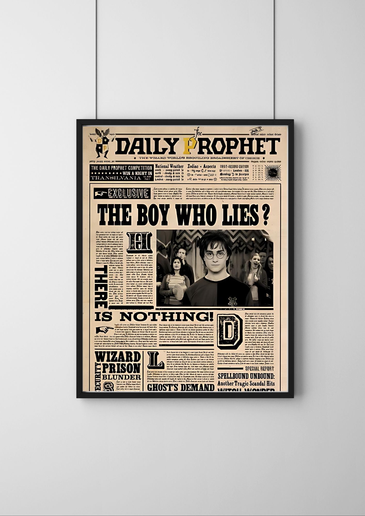 Harry Potter Daily Prophet Newspaper Poster | #1|