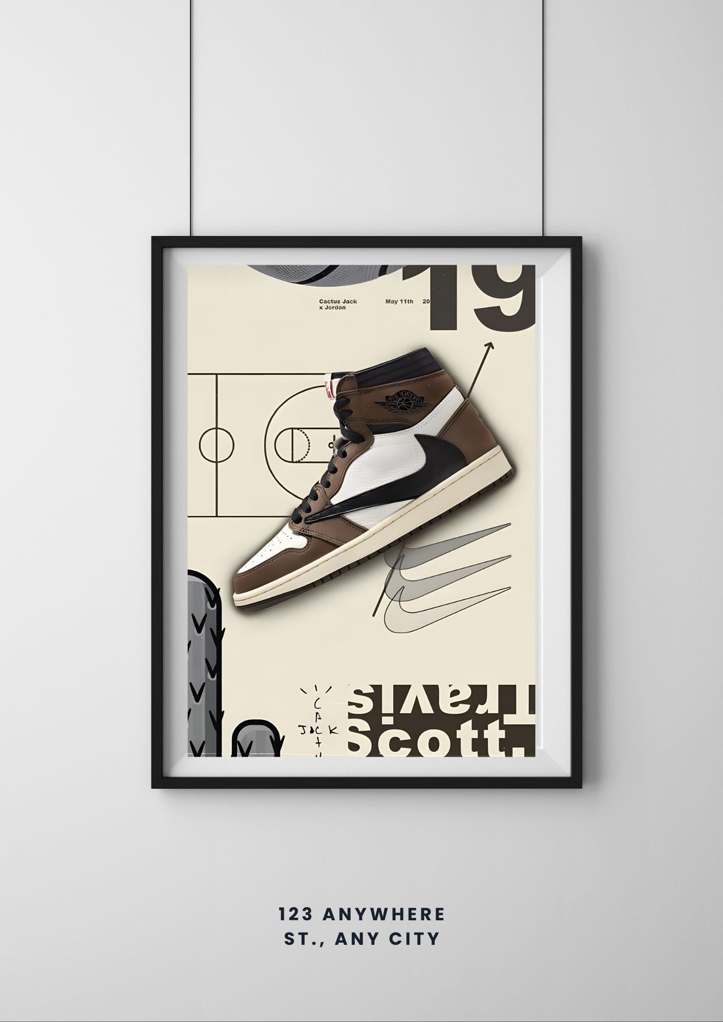 NIKE Travis Scott |#1 | - Premium Shoe Poster