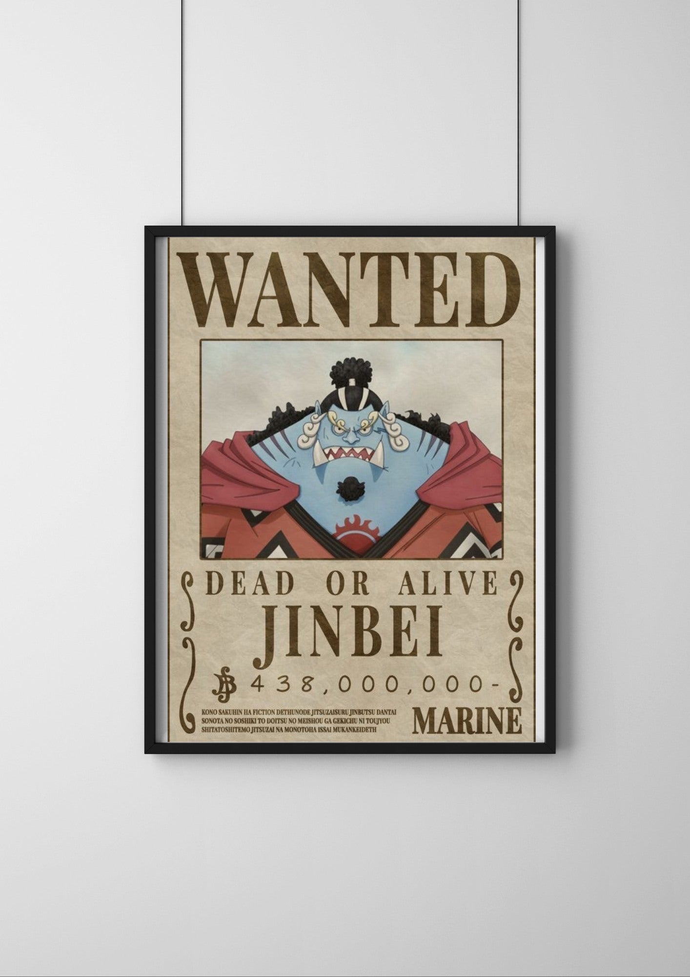 One Piece Wanted Poster | JINBI one piece Bounty Poster