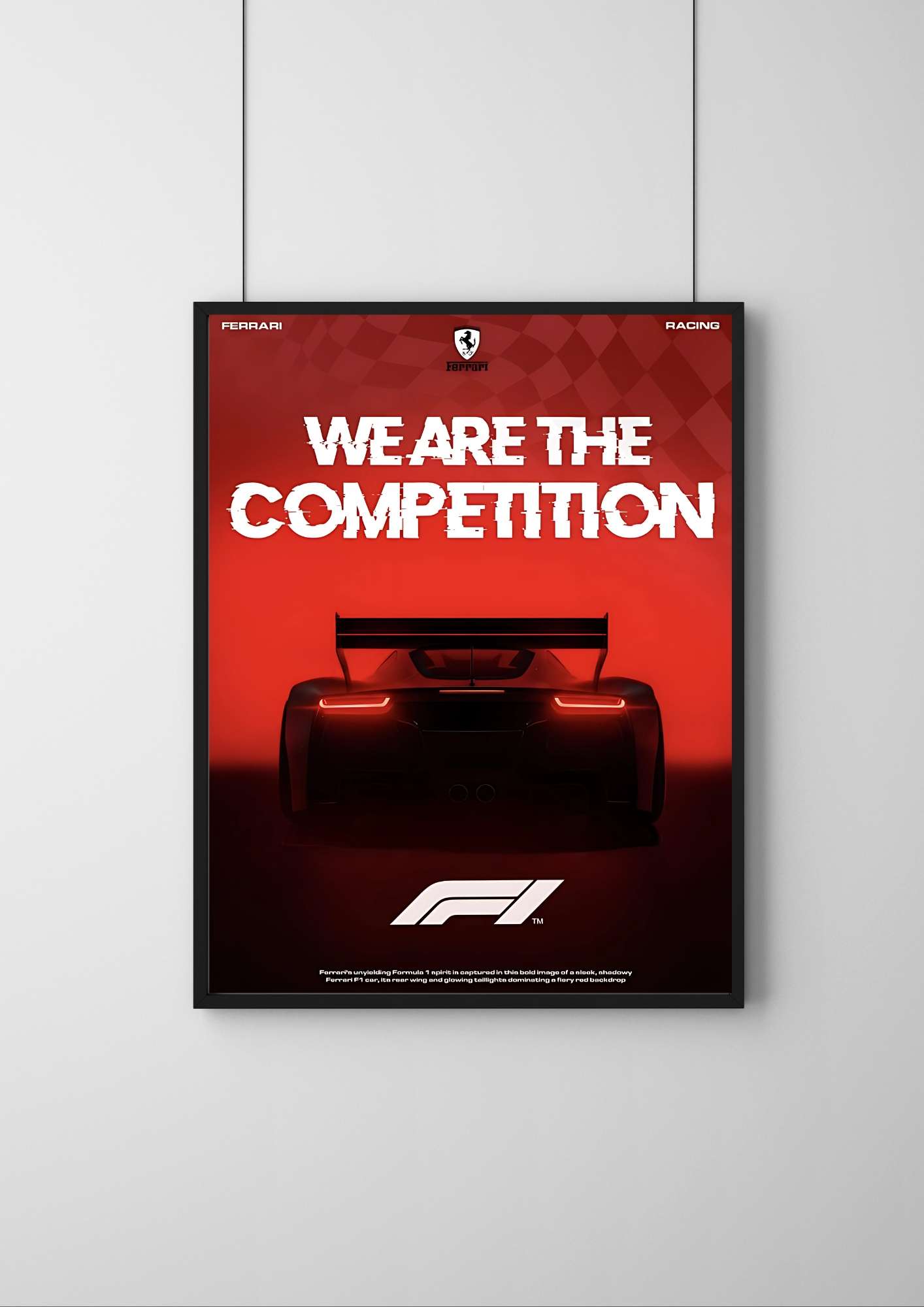 FERRARI F1 | #1 | - Premium Car Poster