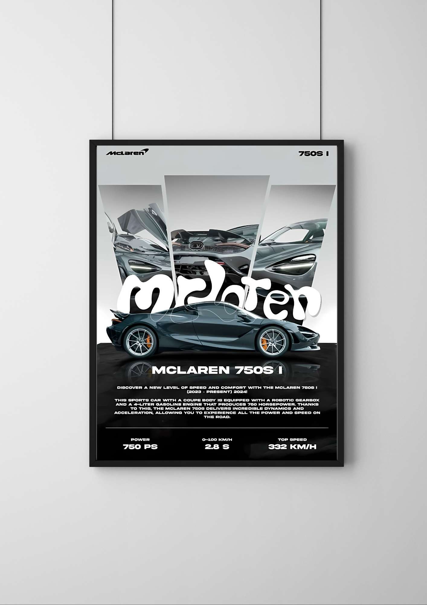 McLaren 750s |#1| - Premium Car Poster