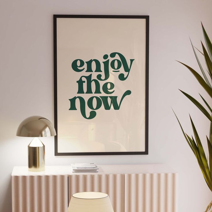 Enjoy the now !!| Premium Aesthetic poster