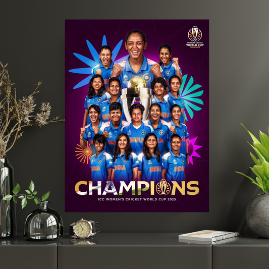 Indian Women World Cup winning Poster