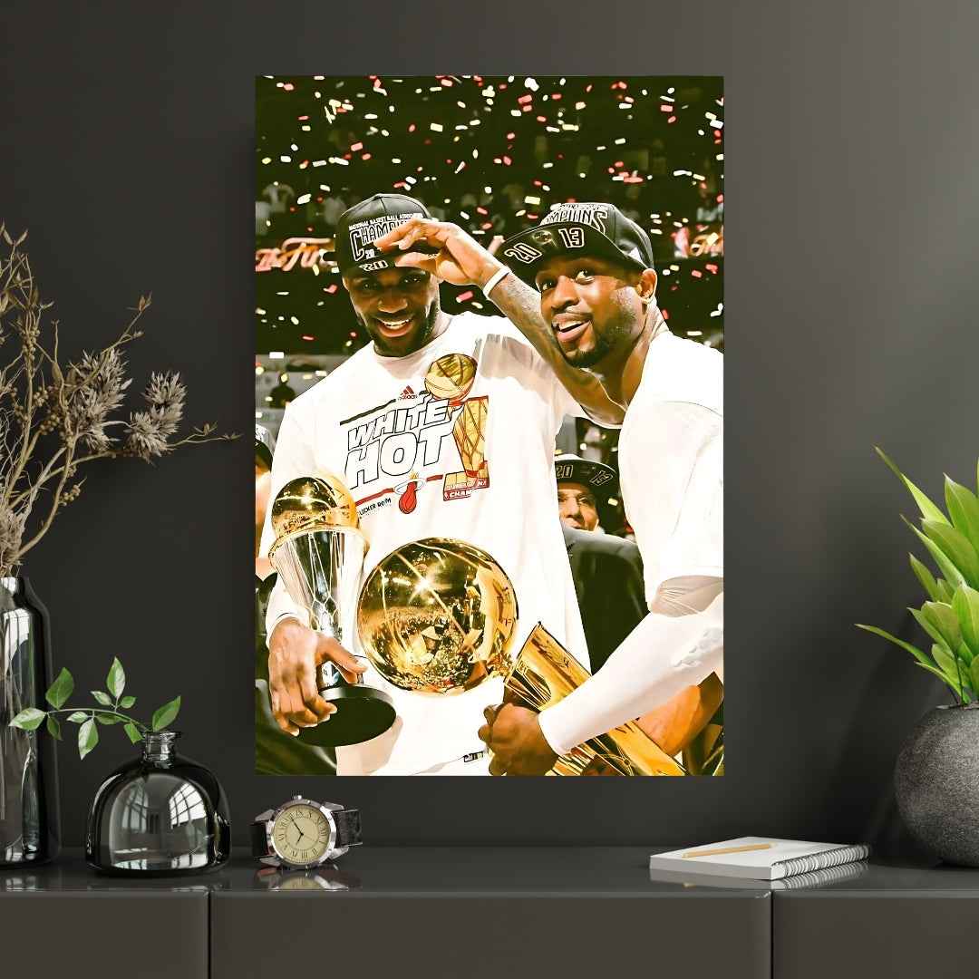 LeBron James and Kyrie |#3| Premium Basketball poster