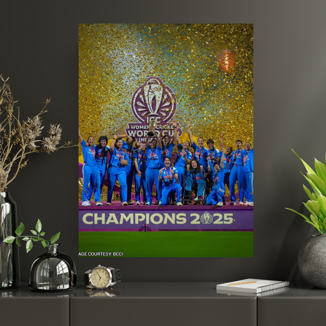 Indian women's cricket team World Cup winning Poster |#3|