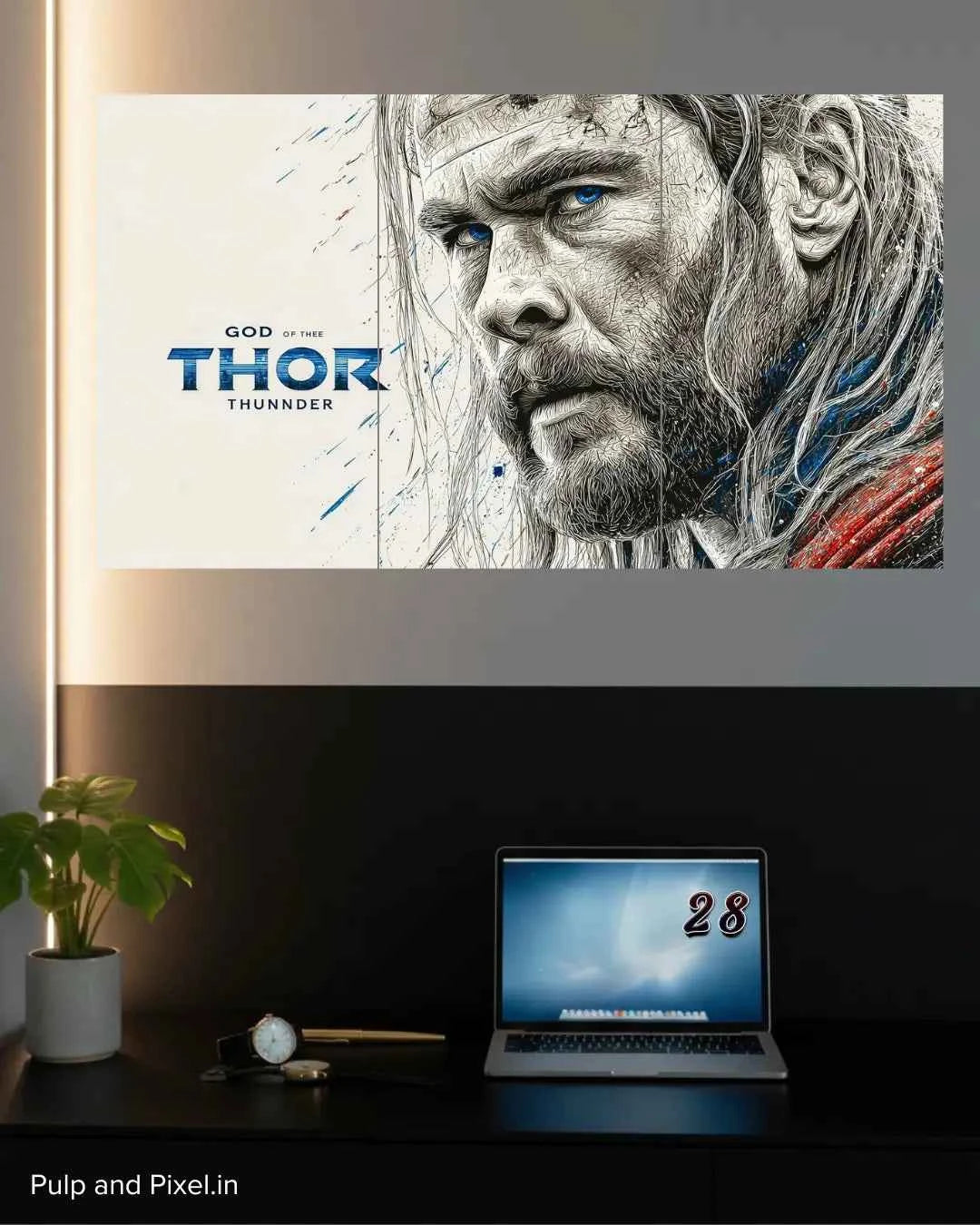 Thor Split Poster #1 - Pulp & Pixel