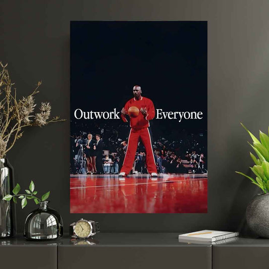 Outwork everyone|#1| Premium Basketball poster