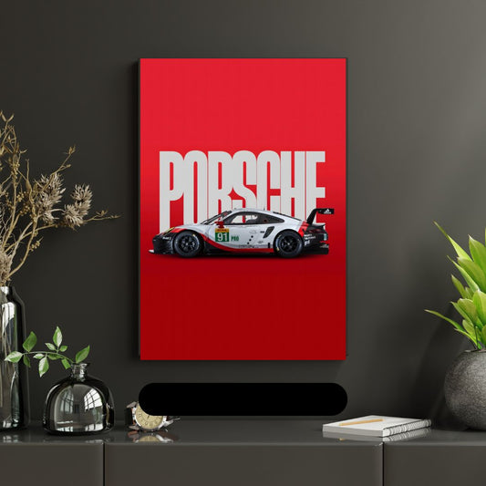 PORSCHE |#Code Red| - Premium Car Poster