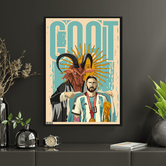 G.O.A.T MESSI |#1|Premium Poster