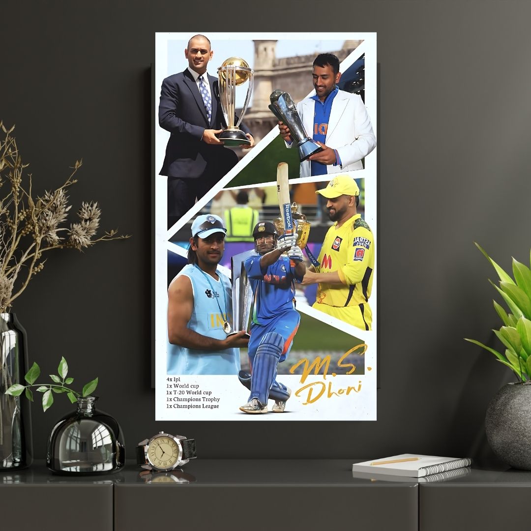 CAPTAIN COOL  | Premium Poster | #1 | Cricket Legend poster