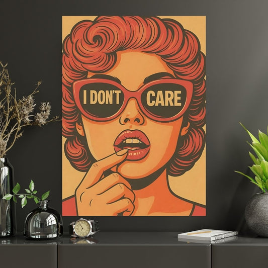 I Don’t Care | Premium Aesthetic poster
