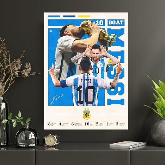 10 GOAT MESSI |#1|Premium Poster