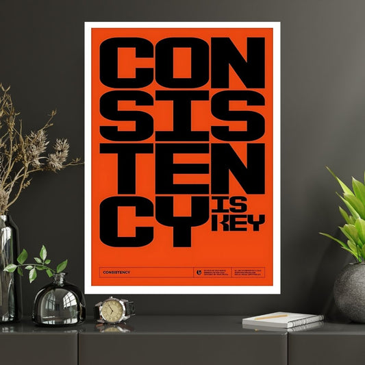 CONSISTENCY IS KEY!| Premium Aesthetic poster