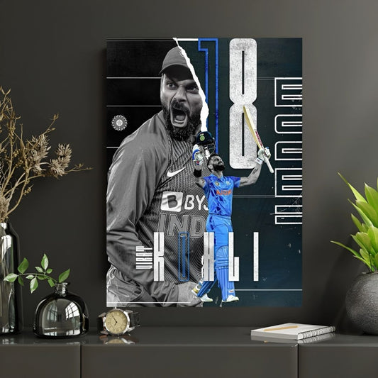VK18    | Premium Poster | #1 | Cricket Legend poster