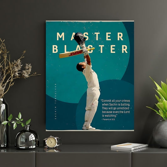 MASTER BLASTER | Premium Poster | #1 | Cricket Legend poster