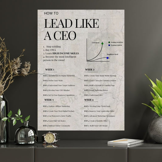 LEAD LIKE A CEO  |#1| - Premium  Poster
