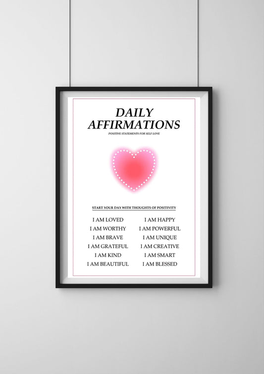 Daily Affirmations  |#1| - Premium  Poster