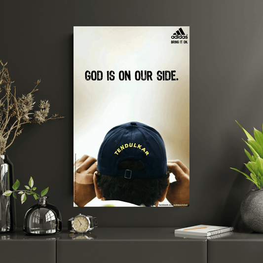 God Is On Our Side| Premium Poster | #4 | Cricket Legend poster