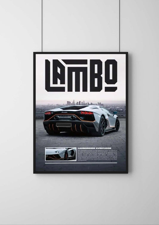 Lamborghini Aventador | #5 | - Premium Car Poster
