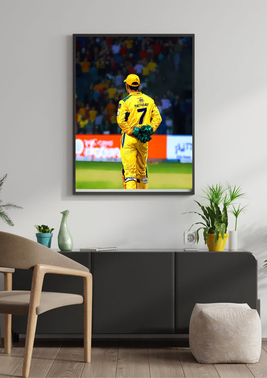 MS Dhoni |THALA CSK Premium Poster | #2 | Cricket Legend poster