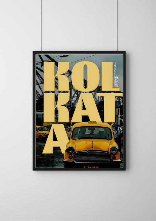Kolkata Poster |World Travel poster for Vison board