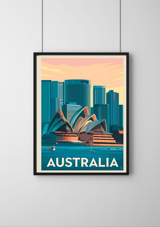 AUSTRALIA Travel Poster |World Travel poster for Vison board