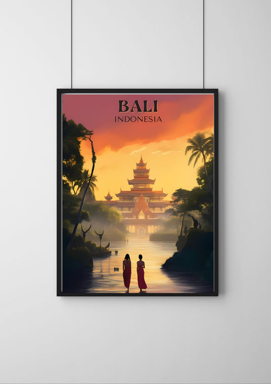 BALI Travel Poster |World Travel poster for Vison board