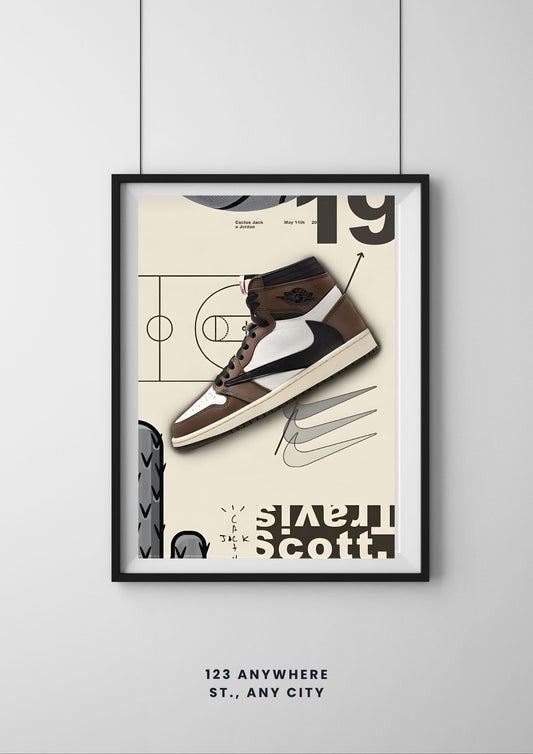 NIKE Travis Scott |#1 | - Premium Shoe Poster