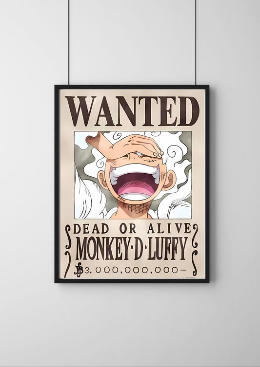 One Piece Wanted Poster | Luffy (Monkey D. Luffy) one piece Bounty Poster -#2