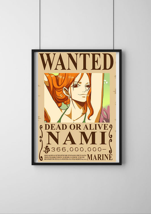 One Piece Wanted Poster | Nami one piece Bounty Poster
