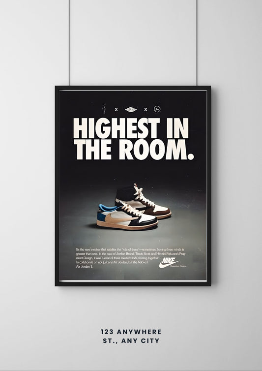 NIKE Highest in The Room |#3 | - Premium Shoe Poster