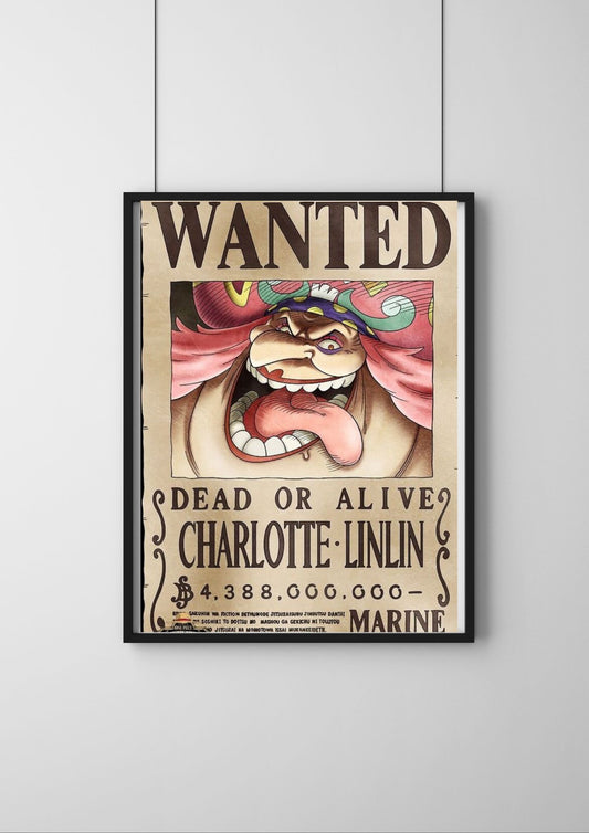 One Piece Wanted Poster |CHARLOTTE-LINLIN one piece Bounty Poster