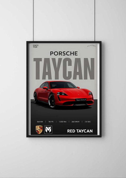 Porsche Taycan |#1| - Premium Car Poster
