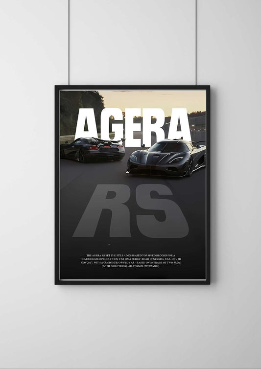 Agera RS | #1 | - Premium Car Poster