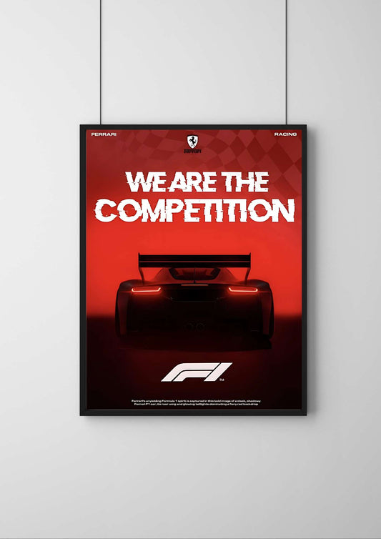 FERRARI F1 | #1 | - Premium Car Poster