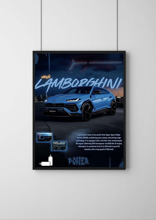 Lamborghini Urus | #3 | - Premium Car Poster