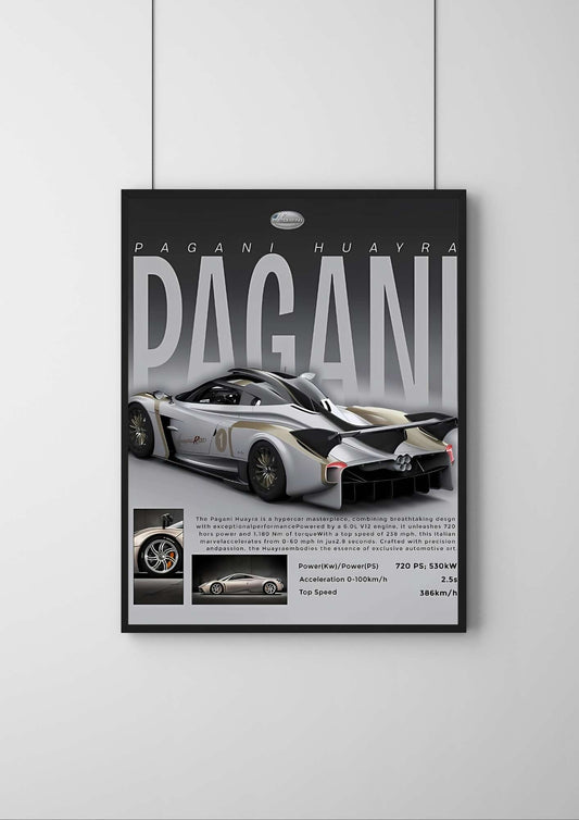 PAGANI |#1 | - Premium Car Poster