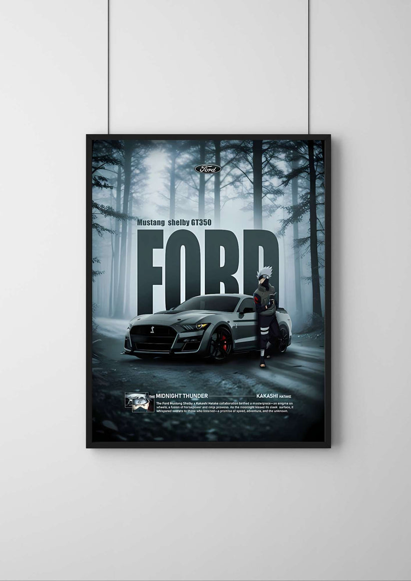 Ford Mustang |#6 | - Premium Car Poster - Pulp & Pixel