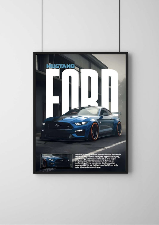 FORD Mustang |#3 | - Premium Car Poster