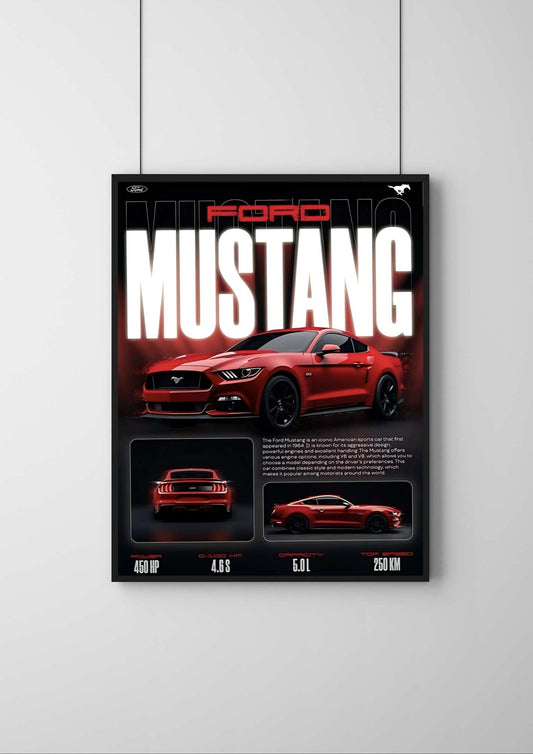 Ford Mustang |#5 | - Premium Car Poster